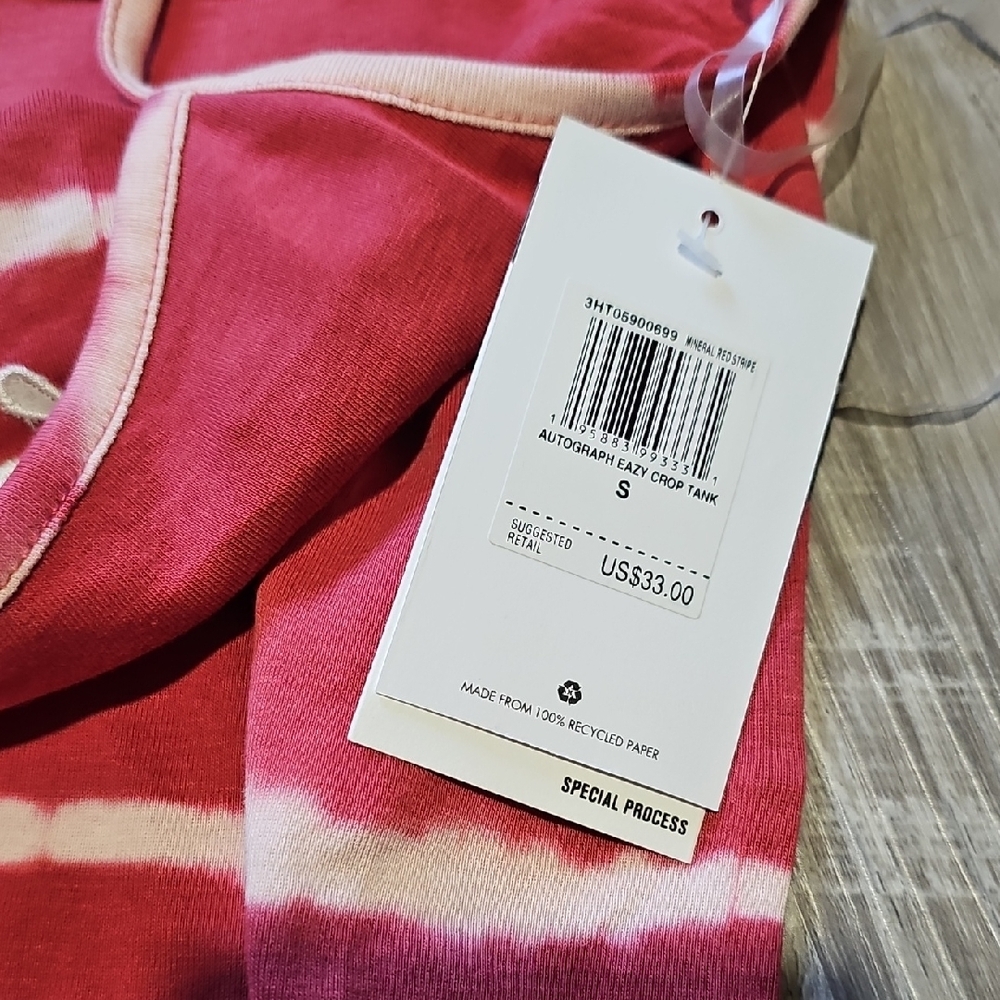 NWT Hurley Women's Red / Pink Tie-Dye Camisole - Picture 3 of 4